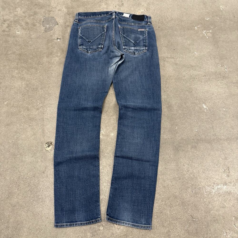 HUDSON USA SLIM STRAIGHT BUTTON FLY DARK WASH LOS ANGELES JEANS 32x30